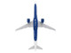 Airbus A321neo Commercial Aircraft Delta Air Lines N501DA White with Red and Blue Tail Snap Fit 1/150 Plastic Model Skymarks SKR1084