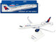 Airbus A321neo Commercial Aircraft Delta Air Lines N501DA White with Red and Blue Tail Snap Fit 1/150 Plastic Model Skymarks SKR1084