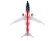 Boeing 737 800 Commercial Aircraft Southwest Airlines Freedom One N500WR USA Flag Livery Snap Fit 1/130 Plastic Model Skymarks SKR1087