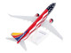 Boeing 737 800 Commercial Aircraft Southwest Airlines Freedom One N500WR USA Flag Livery Snap Fit 1/130 Plastic Model Skymarks SKR1087