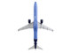 Embraer E195 Commercial Aircraft Breeze Airways N190BZ Blue Snap Fit 1/100 Plastic Model Skymarks SKR1106