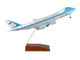 Boeing VC 25A Commercial Aircraft with Landing Gear Air Force One United States of America 29000 White with and Blue Stripes 1/200 Plastic Model Skymarks SKR5005