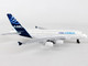 Airbus A380 Commercial Aircraft Airbus White with Blue Tail Diecast Model Airplane Daron RT0380