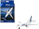 Commercial Aircraft Alaska Airlines White with Blue Tail Diecast Model Airplane Daron RT3994-1