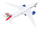 787 Commercial Aircraft British Airways G ZBJA White with Blue and Red Tail Diecast Model Airplane Daron RT6005