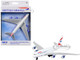 A380 Commercial Aircraft British Airways G XLEA White with Blue and Red Tail Diecast Model Airplane Daron RT6008