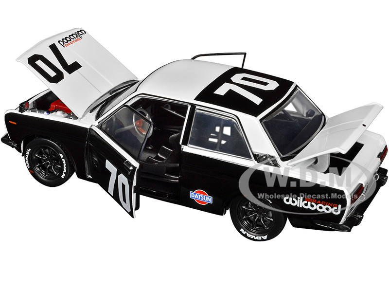1970 Datsun 510 #70 Black and White 