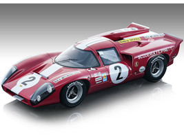 Lola T70 MK3B GT #2 Joakim Jo Bonnier Masten Gregory Scuderia Filipinetti 24 Hours of Le Mans 1969 Limited Edition to 65 pieces Worldwide Mythos Series 1/18 Model Car Tecnomodel TM18-207B