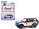 2022 Ford Bronco Black Diamond #68 Summit Racing White with Red Stripes Black Top and Blue Hood Hobby Exclusive Series 1/64 Diecast Model Car Greenlight GL30447