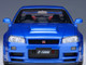 Nissan Skyline GT R R34 Nismo Z TUNE RHD Right Hand Drive Bayside Blue 1/18 Model Car Autoart AA77462