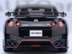 2022 Nissan GT R R35 Nismo Special Edition RHD Right Hand Drive Meteor Flake Black Pearl with Carbon Hood Top 1/18 Model Car Autoart AA77504