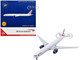 Boeing 777 300ER Commercial Aircraft with Flaps Down British Airways G STBH White with Striped Tail 1/400 Diecast Model Airplane GeminiJets GJ2118F