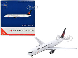 Boeing 767 300F Commercial Aircraft Air Canada Cargo C GXHM White with Black Tail 1/400 Diecast Model Airplane GeminiJets GJ2240
