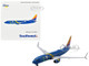 Boeing 737 800 Commercial Aircraft Southwest Airlines Nevada One N8646B Blue with Striped Tail 1/400 Diecast Model Airplane GeminiJets GJ2246