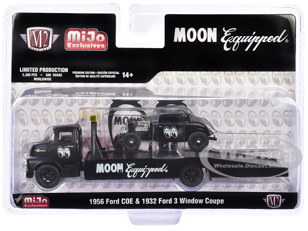 M2マシーン 1956 フォード COE & 1932 フォード 3ウィンドウ 1:64 1956 Ford COE & 1932 Ford 3 Window Coupe, Black, Auto