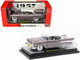 1957 Chevrolet Bel Air Hardtop Purple Metallic with Cream Top Limited Edition to 6250 pieces Worldwide 1/24 Diecast Model Car M2 Machines 40300-115B