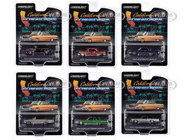 California Lowriders Set of 6 pieces Series 5 1/64 Diecast Model Cars Greenlight 63060SET