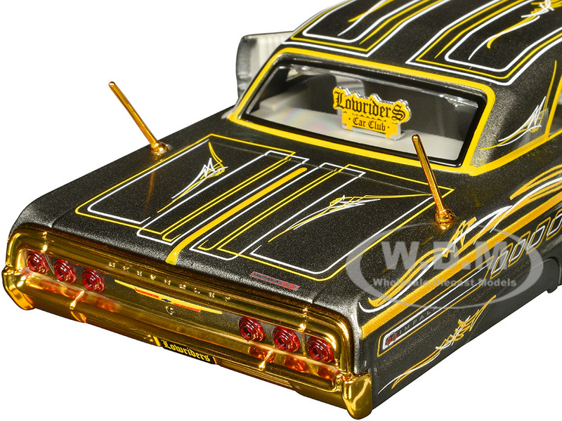 1964 CHEVROLET IMPALA SS LOWRIDER GRAY 1/26 DIECAST MODEL CAR BY