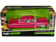 1964 Chevrolet Impala SS Lowrider Pink with Graphics and White Interior Lowriders Maisto Design Series 1/26 Diecast Model Car Maisto 32547PK