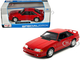 1993 Ford Mustang SVT Cobra Red Special Edition Series 1/24 Diecast Model Car Maisto 32906RD