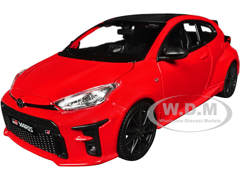 2021 Toyota GR Yaris Red with Carbon Top Special Edition Series 1/24 Diecast Model Car Maisto 32909RD