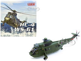 Westland Sea King HC 4 Helicopter Green Livery 848 Naval Air Squadron Commando Helicopter Force Royal Naval Air Station Yeovilton Somerset 2009 British Royal Navy 1/72 Diecast Model Legion LEG-14008LB