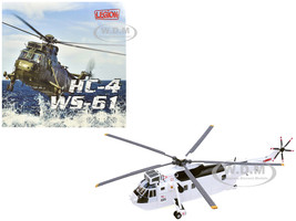 Westland Sea King HC 4 Helicopter White Livery 845 Naval Air Squadron United Nations Protection Force Bosnia Croatia 1995 British Royal Navy 1/72 Diecast Model Legion LEG-14008LC