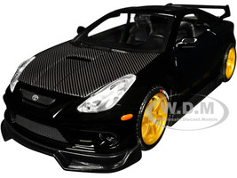 Toyota Celica GT S Black with Carbon Hood and Sunroof Maisto Design Tokyo Mod Series 1/24 Diecast Model Car Maisto 32544BK