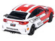 2023 Honda Civic Type R FL5 Red and White Indycar Pace Car 1/64 Diecast Model Car Paragon Models PA-55586