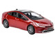 2023 Toyota Prius Supersonic Red Metallic with Black Top and Sun Roof and Sun Roof 1/64 Diecast Model Car Paragon Models PA-55603