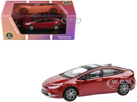 2023 Toyota Prius Supersonic Red Metallic with Black Top and Sun Roof and Sun Roof 1/64 Diecast Model Car Paragon Models PA-55603