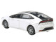2023 Toyota Prius Wind Chill White Metallic with Black Top and Sun Roof and Sun Roof 1/64 Diecast Model Car Paragon Models PA-55604