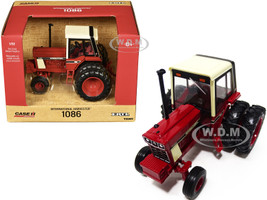 International Harvester 1086 Tractor Red Cream Top Dual Wheels Case IH Agriculture Series 1/32 Diecast Model ERTL TOMY 44316