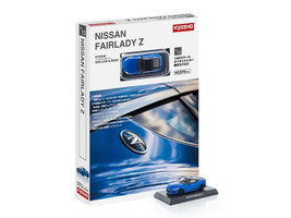 Nissan Fairlady Z RHD Right Hand Drive Seiran Blue with Black Top with Mini Book No 13 1/64 Diecast Model Car Kyosho K07117BL