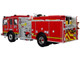 KME Predator Fire Engine #172 Los Angeles County Fire Department Red 5 Alarm Series Limited Edition to 750 pieces Worldwide 1/64 Diecast Model Iconic Replicas 64-0457