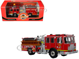KME Predator Fire Engine Los Angeles County Fire Department Red 5 Alarm Series Limited Edition to 750 pieces Worldwide 1/64 Diecast Model Iconic Replicas 64-0458