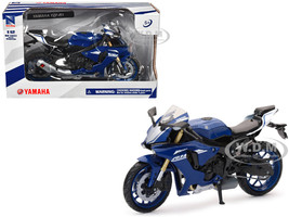Yamaha YZF R1 Motorcycle Blue 1/12 Diecast Model New Ray Motorcycle 57803C