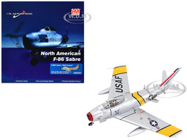 North American F 86F Sabre Fighter Aircraft MIG Poison Maj James P Hagerstrom 67th FBS 18th FBG Korean War United States Air Force Air Power Series 1/72 Diecast Model Hobby Master HA4323