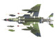 McDonnell Douglas F 4G Phantom II Fighter Bomber Aircraft Wild Weasel 52nd TFW Spangdahlem AB 1985 United States Air Force Air Power Series 1/72 Diecast Model Hobby Master HA19058