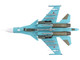 Sukhoi Su 34 Fullback Fighter Bomber Aircraft Battle for Kyiv 277th Bomber Aviation Regiment Khurba Air Force Base 2022 Russian Air Force Air Power Series 1/72 Diecast Model Hobby Master HA6308