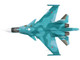 Sukhoi Su 34 Fullback Fighter Bomber Aircraft Battle for Kyiv 277th Bomber Aviation Regiment Khurba Air Force Base 2022 Russian Air Force Air Power Series 1/72 Diecast Model Hobby Master HA6308