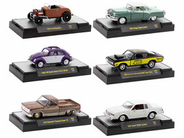 Auto-Thentics 6 piece Set Release 88 DISPLAY CASES Limited Edition 1/64 Diecast Model Cars M2 Machines 32500-88
