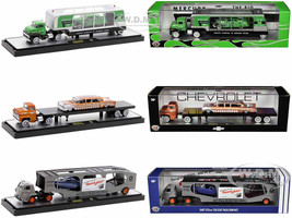 Auto Haulers Set 3 Trucks Release 74 Limited Edition 9000 pieces Worldwide 1/64 Diecast Model Cars M2 Machines 36000-74