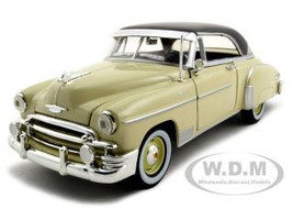 1950 Chevrolet Bel Air Burgundy White Roof 1/18 Diecast Car