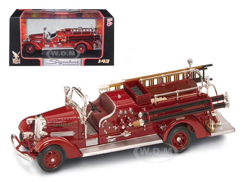 1938 Ahrens Fox VC Fire Engine Red 1/43 Diecast Model Road