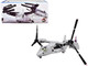 Bell Boeing MV 22 Osprey Aircraft Marine Medium Tiltrotor Training Squadron 204 VMMT-204 Raptors 2nd Marine Aircraft Wing MCAS New River United States Marines 1/72 Diecast Model Airplane FS063A