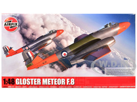 Level 3 Model Kit Gloster Meteor F 8 Aircraft with 2 Scheme Options 1/72 Plastic Model Kit Airfix A09182A