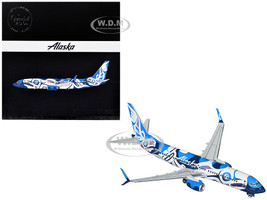 Boeing 737 800 Commercial Aircraft Alaska Airlines N559AS Salmon People Livery Gemini 200 Series 1/200 Diecast Model Airplane GeminiJets G2ASA1246