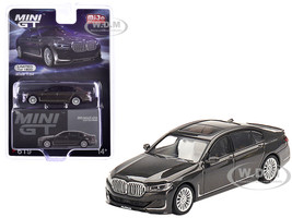 BMW Alpina B7 xDrive Dravit Gray Metallic with Sunroof Limited Edition to 1800 pieces Worldwide 1/64 Diecast Model Car True Scale Miniatures