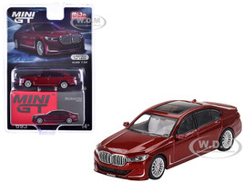 BMW Alpina B7 xDrive Aventurin Dark Red with Sunroof Limited Edition to 1800 pieces Worldwide 1/64 Diecast Model Car True Scale Miniatures MGT00693